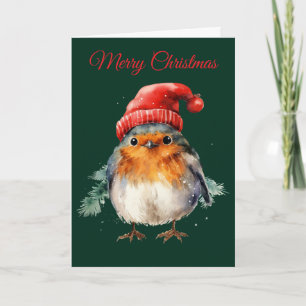 Niedlicher Robin Feiertagskarte