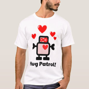 Niedlicher Roboter auf Umarmungs-Patrouille! T-Shirt