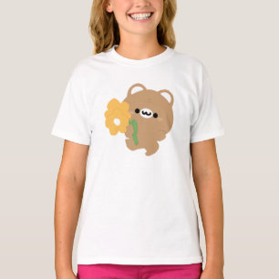 Niedlicher romantischer Braunbär T-Shirt