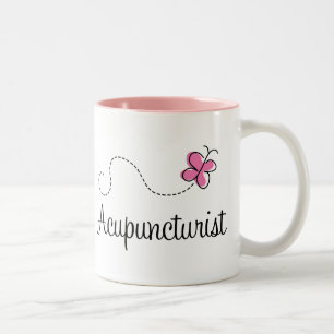 Niedlicher rosa Acupuncturist Zweifarbige Tasse