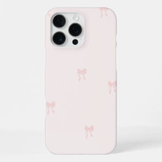 Niedlicher rosa Bow Muster Telefoncase iPhone 16 Pro Max Hülle