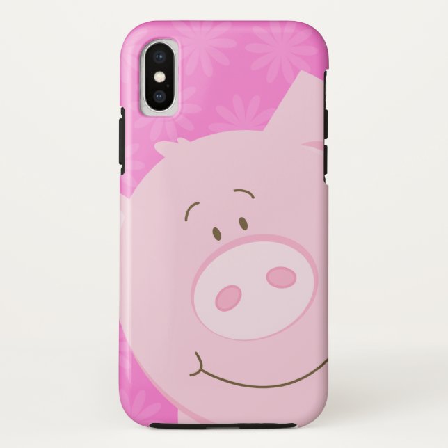Niedlicher rosa Cartoon Handy-Fall Case-Mate iPhone Hülle (Rückseite)