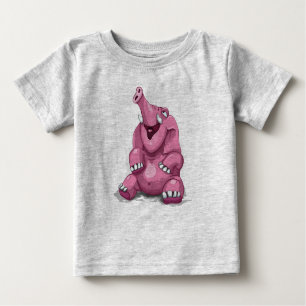Niedlicher rosa Elefant Baby T-shirt