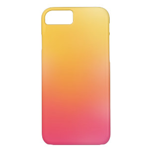 Niedlicher rosa gelb-orangeer Ombre Girly iPhone 7 Case-Mate iPhone Hülle
