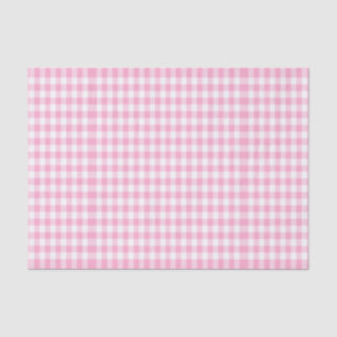 niedlicher rosa Gingham, girly Seidenpapier