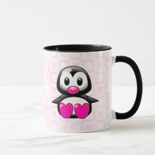 Niedlicher rosa Penguin Tasse