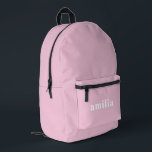 Niedlicher, rosa Personalisierter Rucksack<br><div class="desc">Niedlicher,  rosa Personalisierter Rucksack für Mädchen.</div>