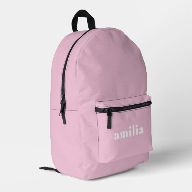 Niedlicher, rosa Personalisierter Rucksack (Rückseitige Ecke links)