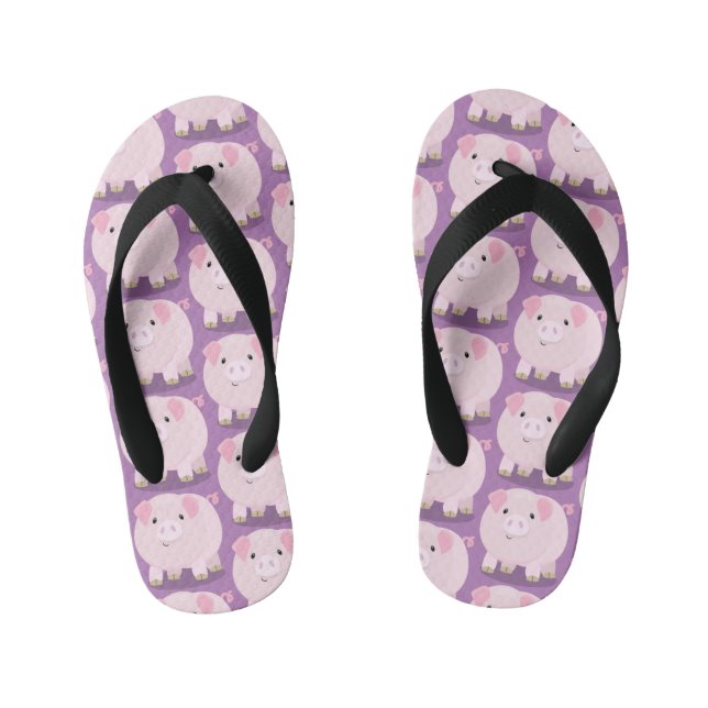 Niedlicher Rosa-Pot-Cartoon Kinderbadesandalen (Fußbett)