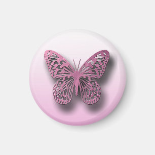 Niedlicher rosa Schmetterling-Kühlschrank-Schließm Magnet