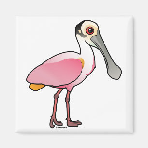 Niedlicher rosa Spoonbill Magnet