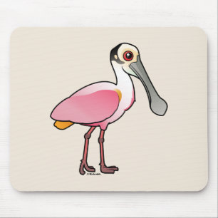 Niedlicher rosa Spoonbill Mousepad