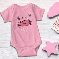 Niedlicher Rosa Taschenkrebse Tierjugendname