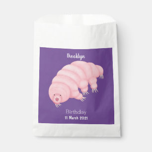 Niedlicher rosafarbener kardialer Cartoon Geschenktütchen