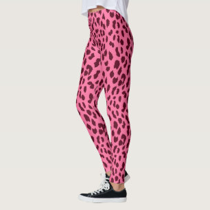 Niedlicher rosafarbener Leopard Leggings