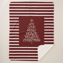 Niedlicher Rot/Weiß-Geist Sherpadecke