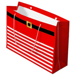 Niedlicher, rot-weiß gestreifter Geschenksack Große Geschenktüte