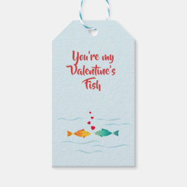 Niedlicher Rotbarsch-Valentinstag Geschenkanhänger