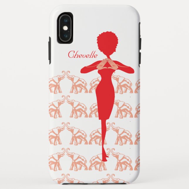 Niedlicher roter Elefant Case-Mate iPhone Hülle (Rückseite)