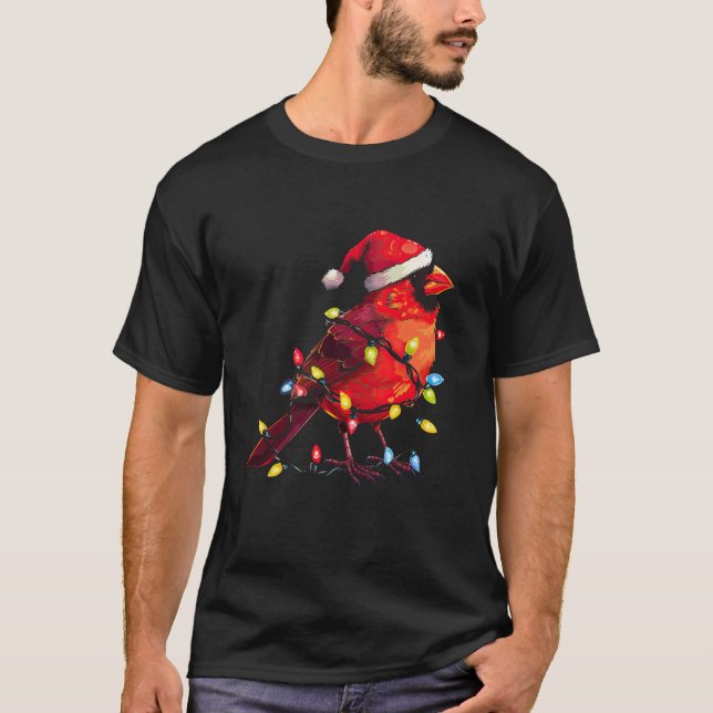 Niedlicher Roter Kardinal Weihnachten Weihnachten  T-Shirt (Vorderseite)