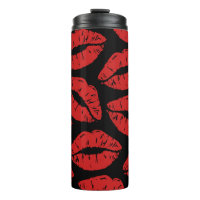 Niedlicher Roter Lipstick Kisses Kiss Lips Muster