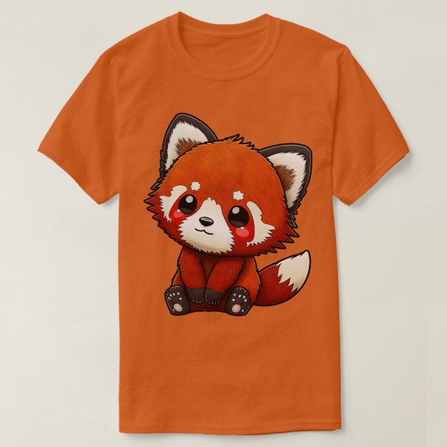 Niedlicher roter Panda 21 T-Shirt (Design vorne)