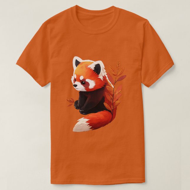Niedlicher roter Panda 22 T-Shirt (Design vorne)