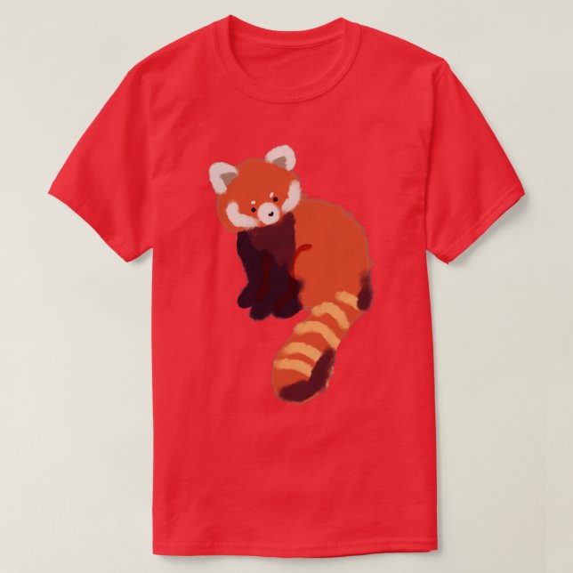 Niedlicher roter Panda 23 T-Shirt (Design vorne)
