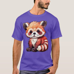 niedlicher roter Panda-Aquarell T-Shirt