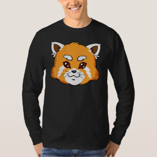 Niedlicher Roter Panda bedroht Roter Katzenbär T-Shirt