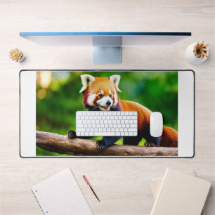 niedlicher roter Panda-Druck Schreibtischunterlage