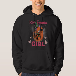 Niedlicher roter Panda-Panda-Biologe Hoodie