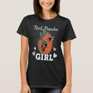 Niedlicher roter Panda-Panda-Biologe T-Shirt