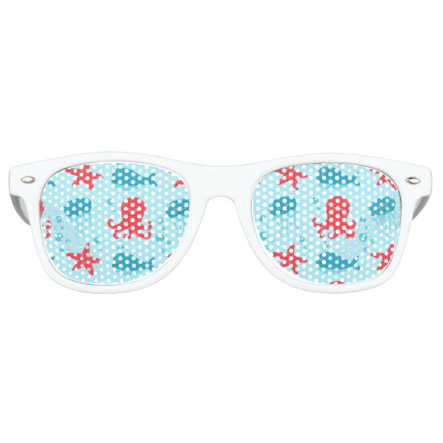 Niedlicher Rotmeerkrebs Sonnenbrille (Vorderseite)