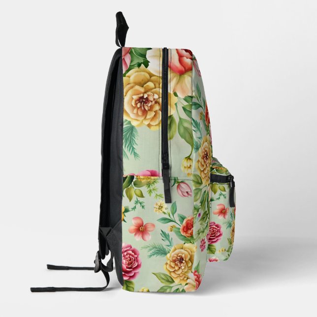 Niedlicher Rucksack, Blume-Rucksack Bedruckter Rucksack (Links)