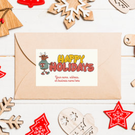 Niedlicher Rudolf Rechteckiger Aufkleber