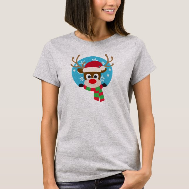 Niedlicher Rudolph The Red Nose Rentier | SHIRT (Vorderseite)
