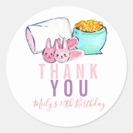 Niedlicher Runder Aufkleber