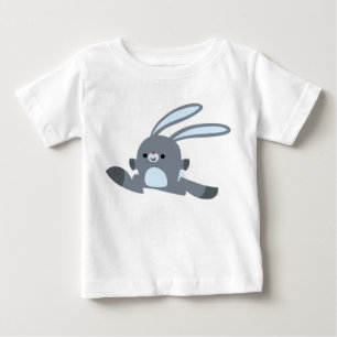 Niedlicher Running Cartoon Rabbit Baby T - Shirt