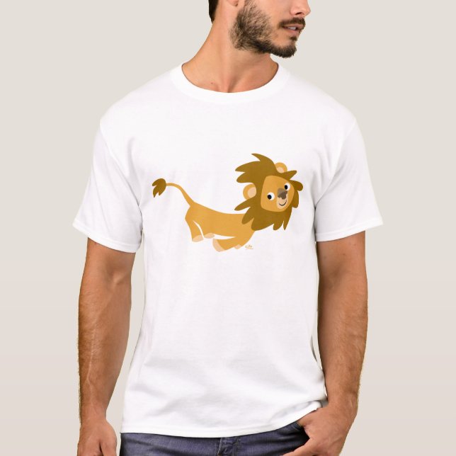 Niedlicher Running Lion-T - Shirt (Vorderseite)