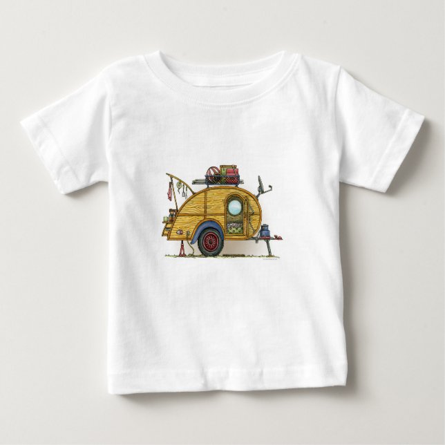 Niedlicher RV Vintager Baby T-shirt (Vorderseite)