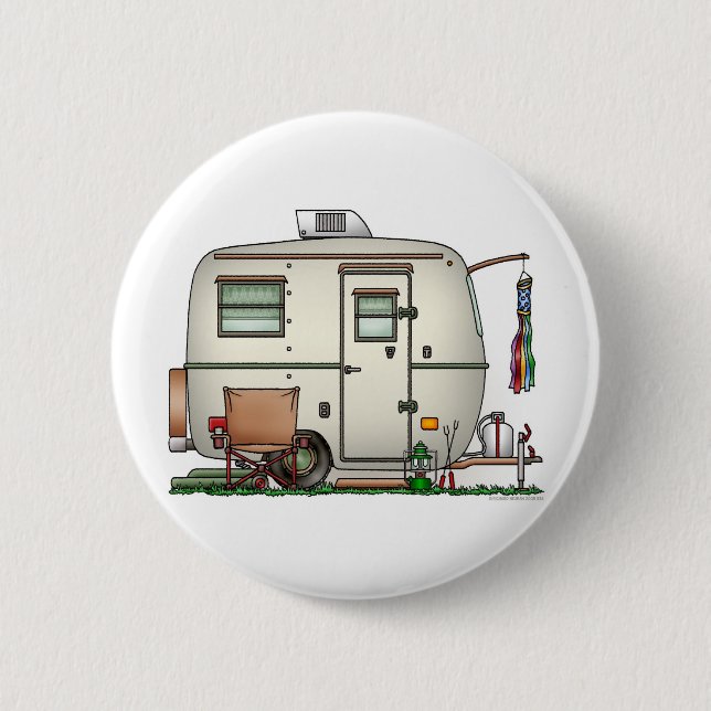 Niedlicher RV-Vintager Button (Vorderseite)