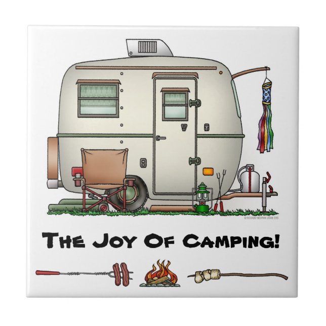 Niedlicher RV-Vintager Fliese (Vorderseite)