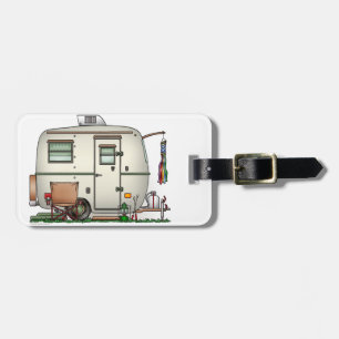 Niedlicher RV-Vintager Gepäckanhänger