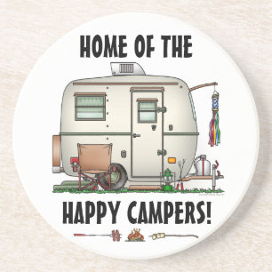 Niedlicher RV-Vintager Getränkeuntersetzer