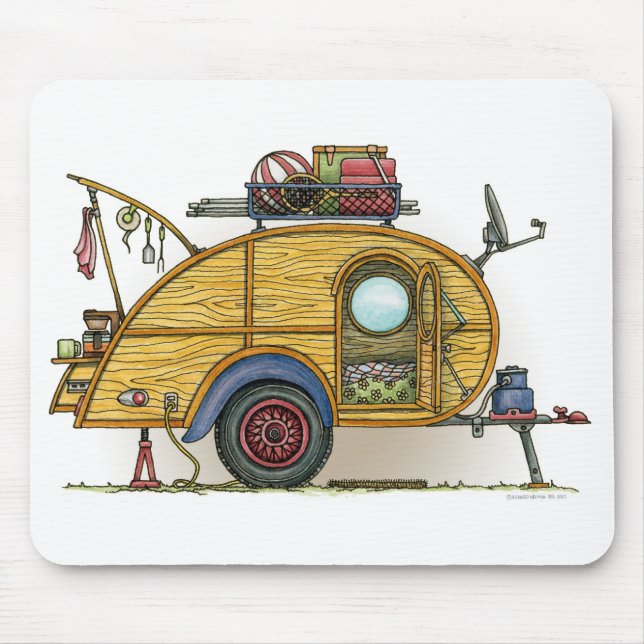 Niedlicher RV Vintager Mousepad (Vorne)