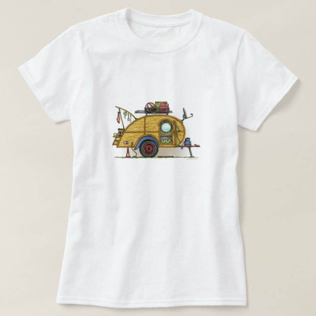 Niedlicher RV Vintager T-Shirt (Design vorne)