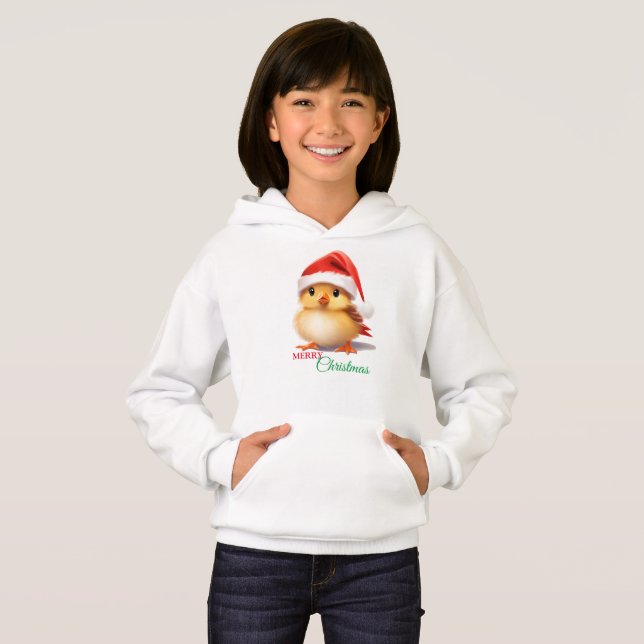 Niedlicher Safari-Vogel Weihnachtskostüm Hoodie (Vorne ganz)