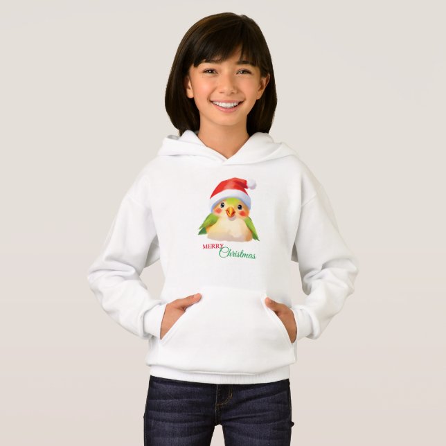 Niedlicher Safari-Vogel Weihnachtskostüm Hoodie (Vorne ganz)