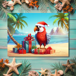 Niedlicher Santa Parrot Tropical Beach Weihnachten<br><div class="desc">Die Weihnachtskarte des Niedlichen Santa Parrot Tropical Beach wird Ihnen vorgestellt! Bringen Sie eine Touch tropischen Beifall zu Ihrem Urlaub Grüße mit diesem skurrilen Design. Diese Karte ist perfekt, um Freunden und Familie herzliche Wünsche zu senden. Sie erweckt den Weihnachtsgeist auf einzigartige und spielerische Weise. Mit dieser niedlichen und festlichen...</div>